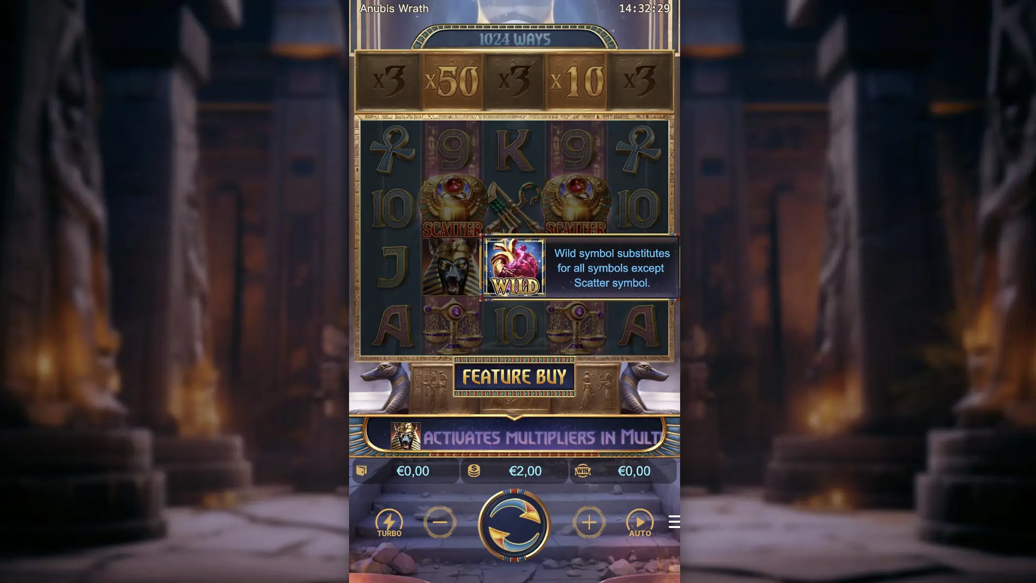 Anubis Wrath Wild symbol explanation